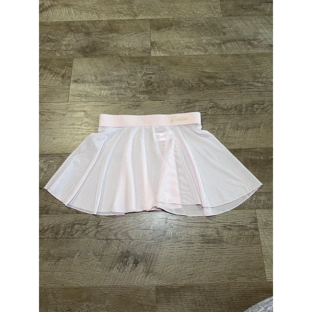 Justice Girls Lightweight Soft Pink Ballet Dance Skirt Mesh Tutu M 10